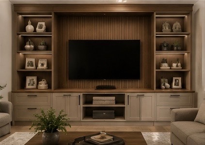 Entertainment center built-in